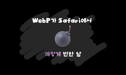 WebP가 Safari에서 까맣게 변한 날